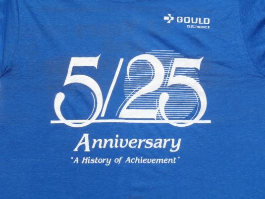 Vintage 1980s Blue Gould Electronics T-Shirt S/M
