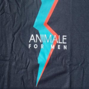 Vintage 1990s Animale for Men Cologne Black Promo T-Shirt XL