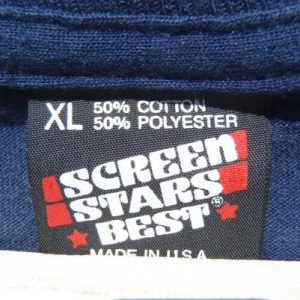 Vintage 1980s Air Force Aim High Navy Blue T Shirt XL