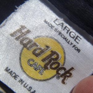 Vintage 1980s Hard Rock Cafe Save the Planet Cotton T-Shirt