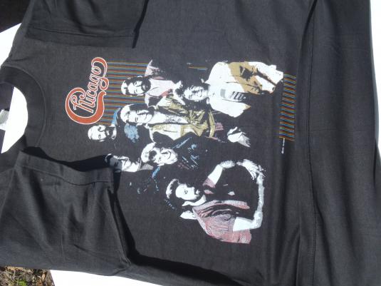 Vintage 1985 Chicago the Band Concert Tour Black T Shirt M/L