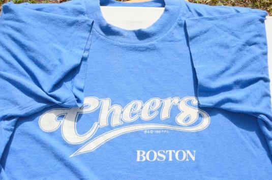 Vintage 1980s Cheers of Boston Blue Souvenir T-Shirt L/XL