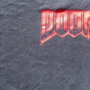 Vintage 1993 Doom Video Game Promo Black T Shirt XL
