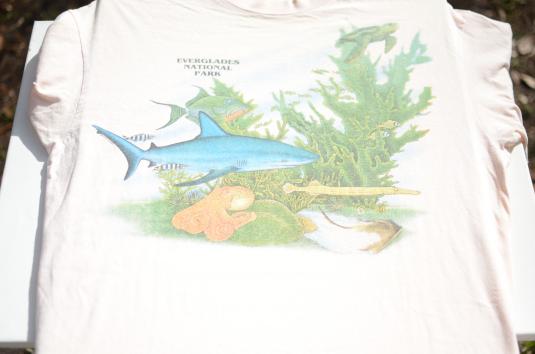 Vintage 1980s Everglades National Park Beige T-Shirt XL