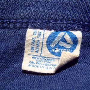 Vintage 1980s Blue and Gray New York Yankees Jersey T Shirt