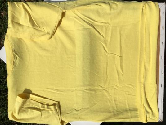 Vintage 1980s CWA Organize Union Yellow T-Shirt M/XL