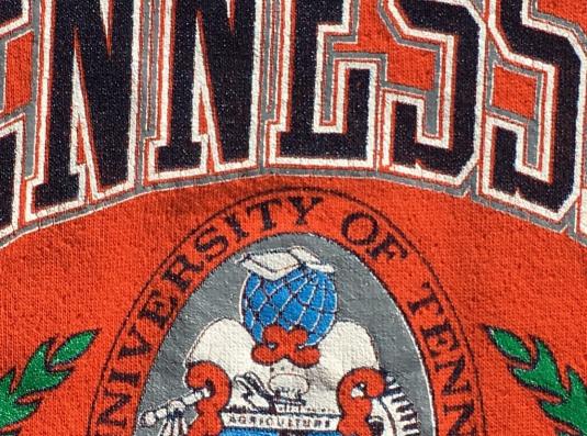 Vintage 1980s University of Tennessee Sweat Shirt Logo7 XL