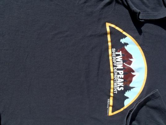 Vintage 1990s Twin Peaks Black T-Shirt M Stedman David Lynch