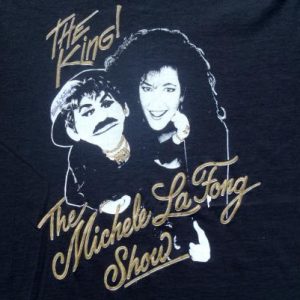 Vintage 1990s Michele LaFong Ventriloquist Black T-Shirt L