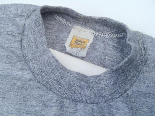 Vintage 1980s Heather Gray Funny Excuses Rayon T Shirt L/XL