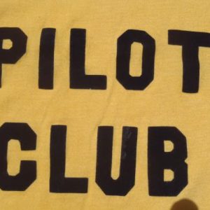 Vintage 1980s Yellow Pilot Club T-Shirt M