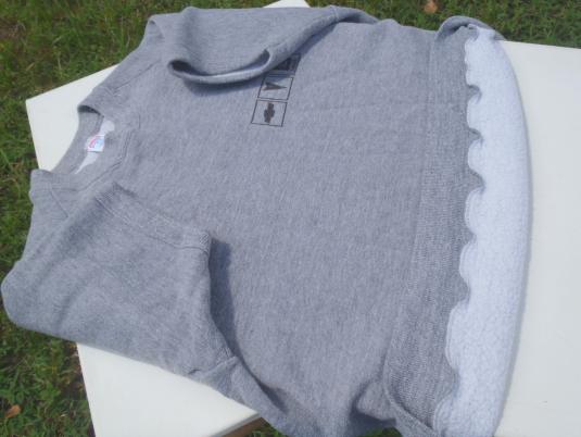 Vintage 1980s UAW GM Tarrytown Gray Rayon Blend Sweat Shirt