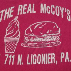 Vintage 1980s Pink Real McCoys T-Shirt L