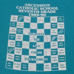 Vintage 1989 Ascension Catholic SchoolT Shirt L