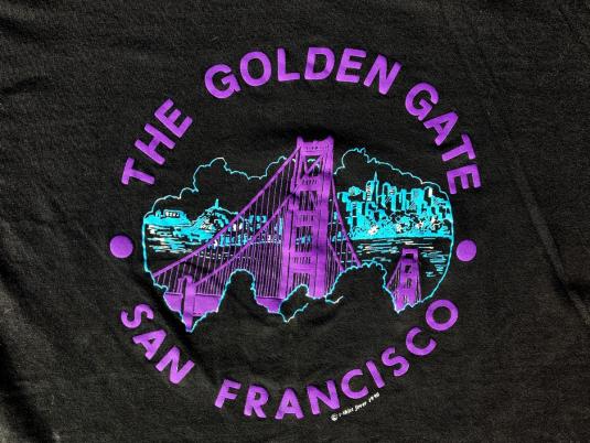 Vintage 1980s Golden Gate San Francisco Souvenir T-Shirt M