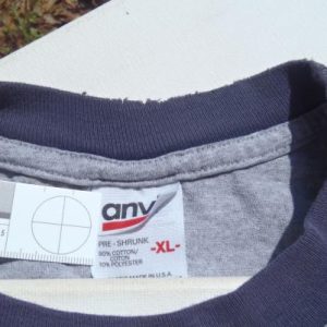 Vintage 1990s Heather Gray Salvation Army Ringer T-Shirt XL