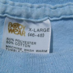 Vintage 1970s Light Blue T-Shirt M/XL Sears Body Wear