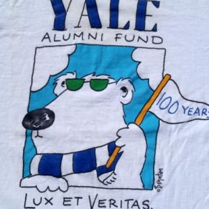 Vintage 1990s Yale Alumni Fund White Cotton T Shirt L