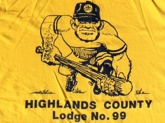 Vintage 1980s Fraternal Order of Police Lodge 99 T-Shirt L