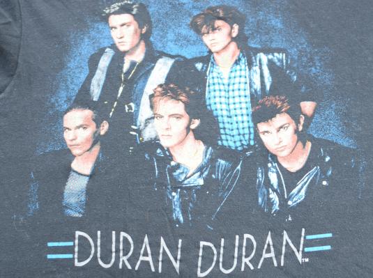 Vintage 1980s Duran Duran New Wave Black T Shirt S/M