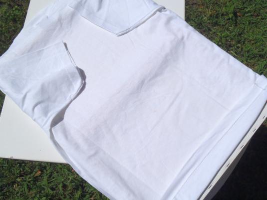Vintage 1980s Zantac Doctors Lab Coat White T-Shirt XL