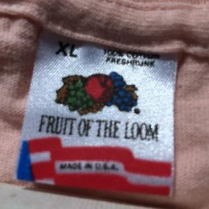 Vintage 1980s Cape Cod Massachutsetts Peach Souvenir T-Shirt