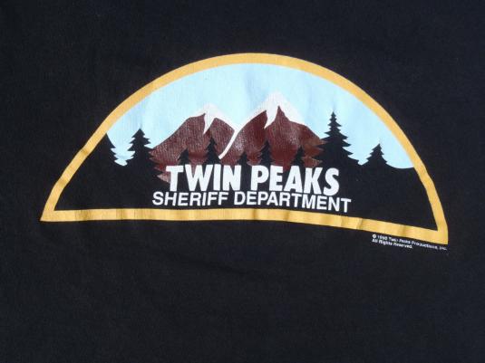 Vintage 1990s Twin Peaks Black T-Shirt M Stedman David Lynch