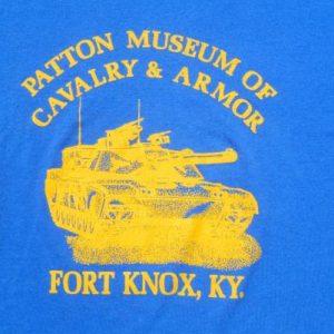 Vintage 1980s Patton Museum Fort Knox KY T-Shirt XXL