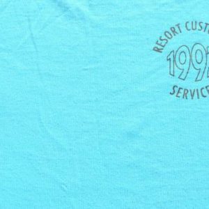 Vintage 1992 Aqua Disney Custodial Uniform T-Shirt XXL