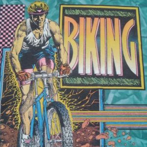 Vintage 1980s/90s Biking Florida Acid Wash T-Shirt L