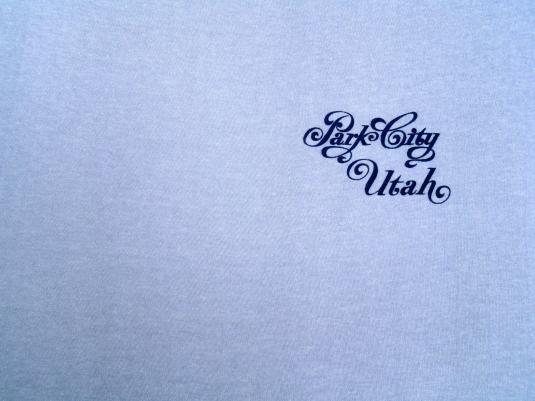 Vintage 1980s Park City Utah Gray Long Sleeve T-Shirt S