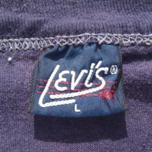 Vintage 1980s Levis San Francisco Mother Lode Plum T Shirt L