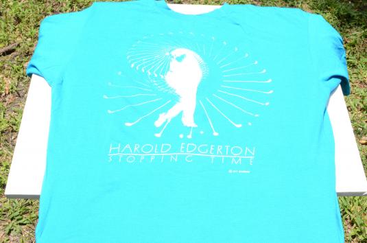 Vintage 1987 Harold Edgerton Stopping Time T-Shirt XL