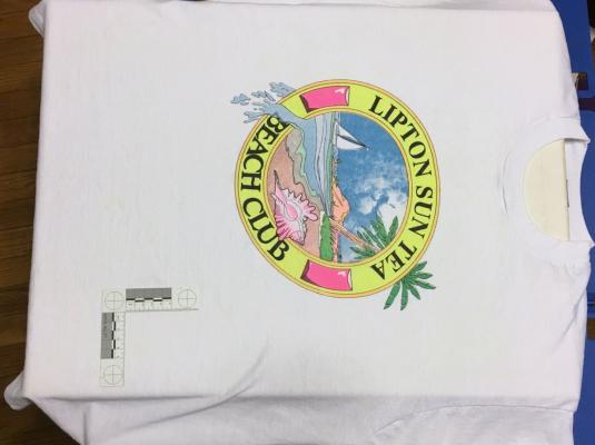 Vintage 1980s Lipton Sun Tea Beach Club T-Shirt L/XL