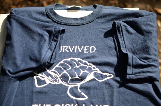 Vintage 1980s I Survived the Dick Lake Turtle Navy T-Shirt L