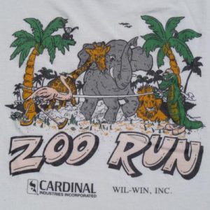 Vintage 1980s "Zoo Run" T Shirt M