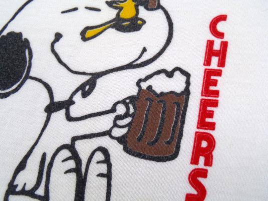Vintage 1980s Peanuts Rensselaer RPI Cheers T Shirt M/L