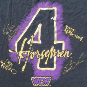 Vintage 1998 WCW 4 Horsemen Wrestling Black T Shirt XL