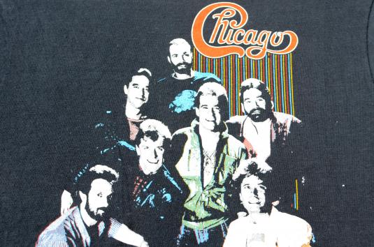 Vintage 1984 Chicago the Band Concert Tour Black T Shirt S/M