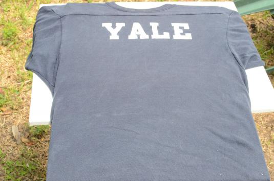Vintage 1980s Yale University Long Sleeved Jersey T Shirt L