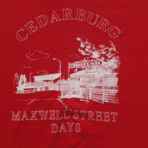 Vintage 1980s Cedarburg WI Maxwell Street Days T-Shirt XXL