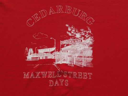 Vintage 1980s Cedarburg WI Maxwell Street Days T-Shirt XXL