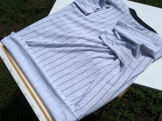 Vintage 1997 Tampa Bay Rays MLB Gray Pinstriped T Shirt L