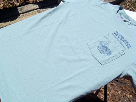 Vintage 1980s Lorelei Florida Keys Cotton Pocket T Shirt L