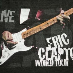 Vintage 1999 Eric Clapton World Tour Black Cotton T-Shirt XL