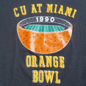 Vintage 1990 Orange Bowl T-Shirt L