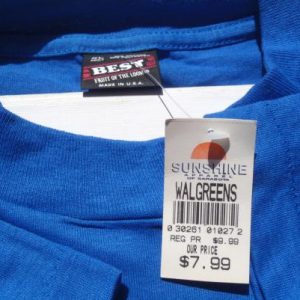 Vintage NOS 1990s New Smyrna Beach Dolphins Blue T-Shirt XL