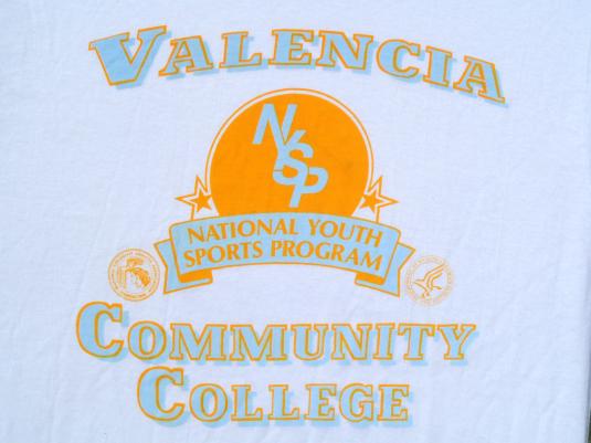 Vintage 1990s Valencia Community College White T Shirt L