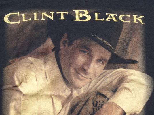 Vintage 1994 Clint Black Concert Tour Black T-Shirt M