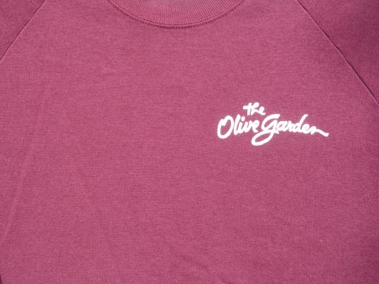 Vintage 1980s Olive Garden Burgundy Sweatshirt L | Defunkd
